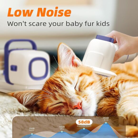 Dog Grooming Kit with Vacuum, All-In-One Pet Grooming Vacuum for Dogs and Cats, - Picture 3 of 15